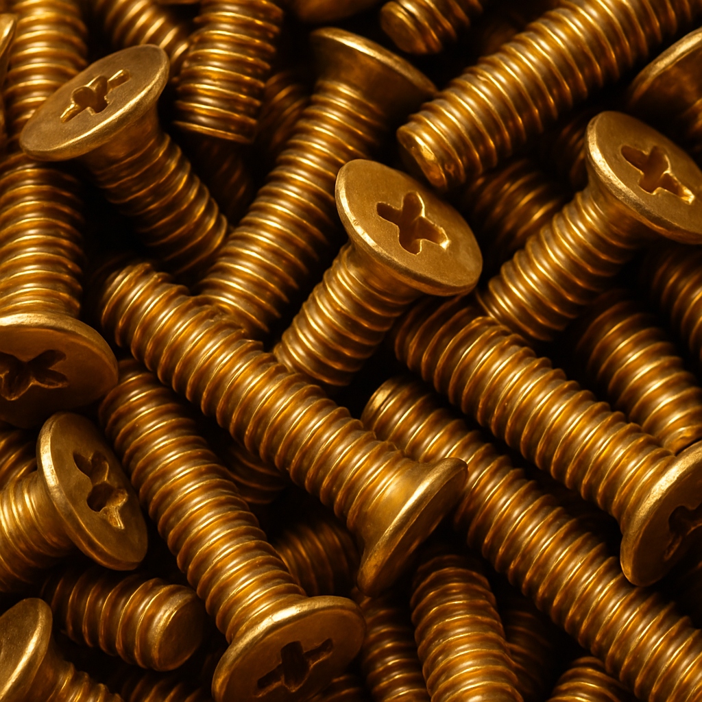 Винт бронзовый М8 шаг резьбы 1,25 мм БрАМц9-2 ГОСТ 1759.0-87